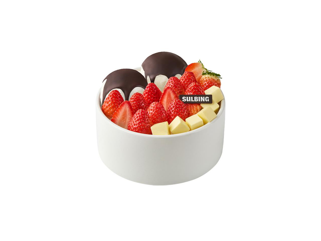 생딸기요거초코볼설빙