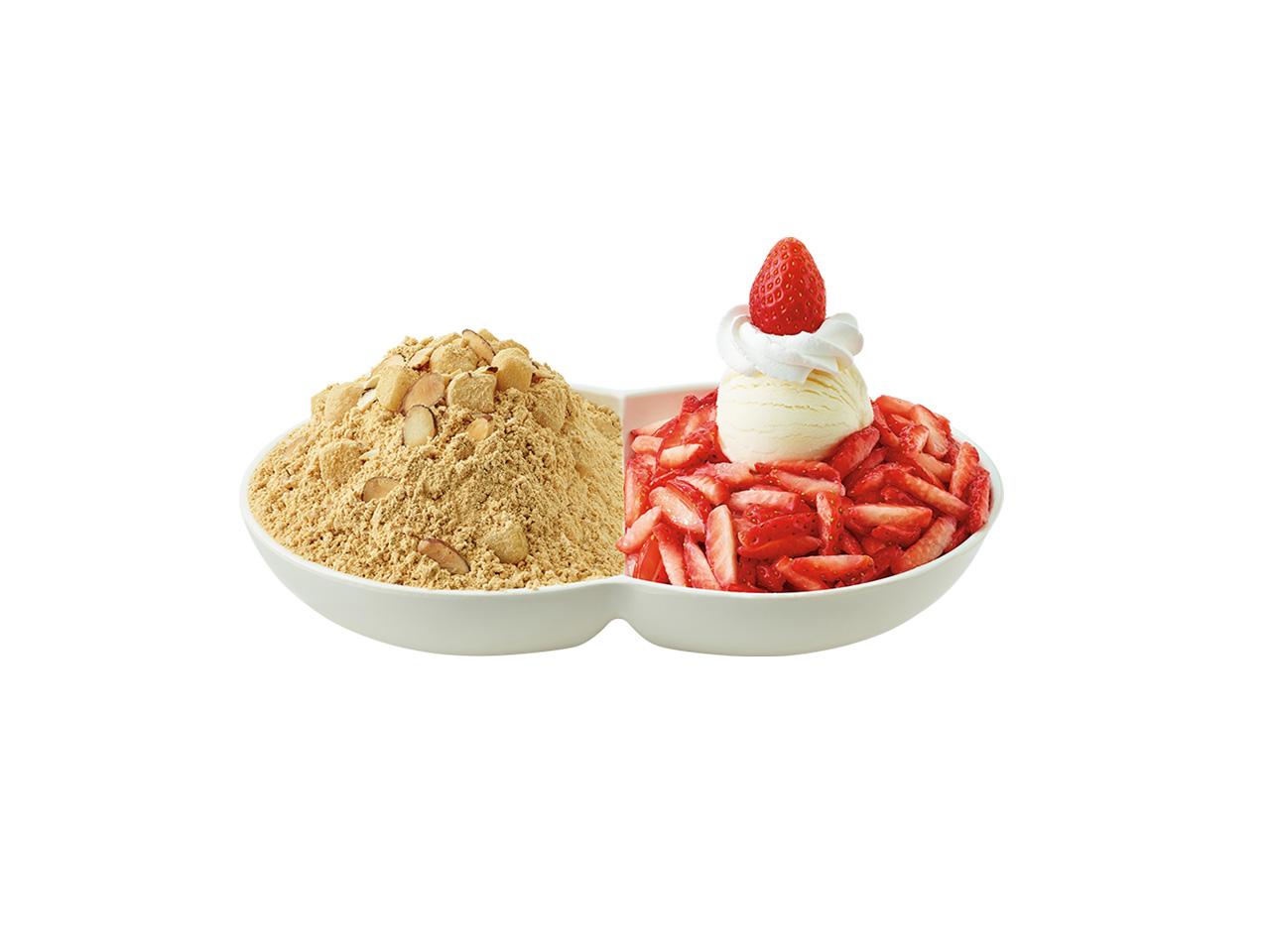 인절미생딸기반반설빙