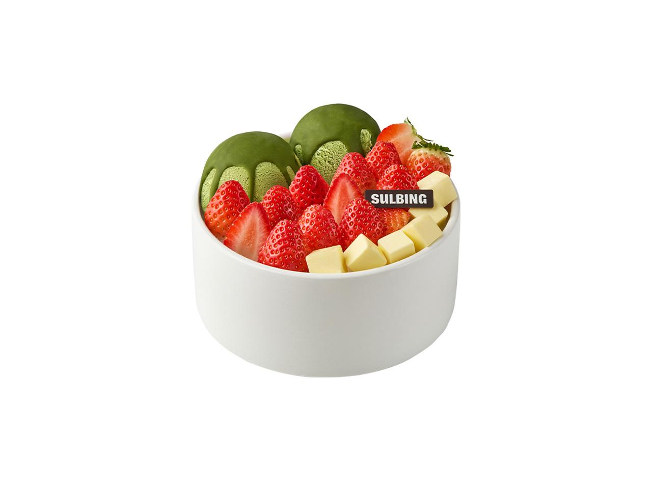 생딸기찐한말차볼설빙